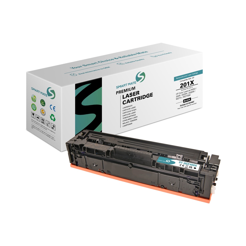 SMART MATE Remanufactured HP CF400X (201X) Toner Black