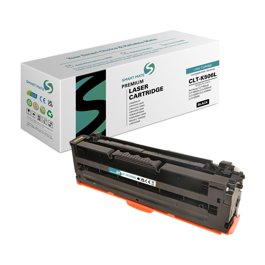 SMART MATE Remanufactured Samsung SU171A (CLT-K506L) Toner Black