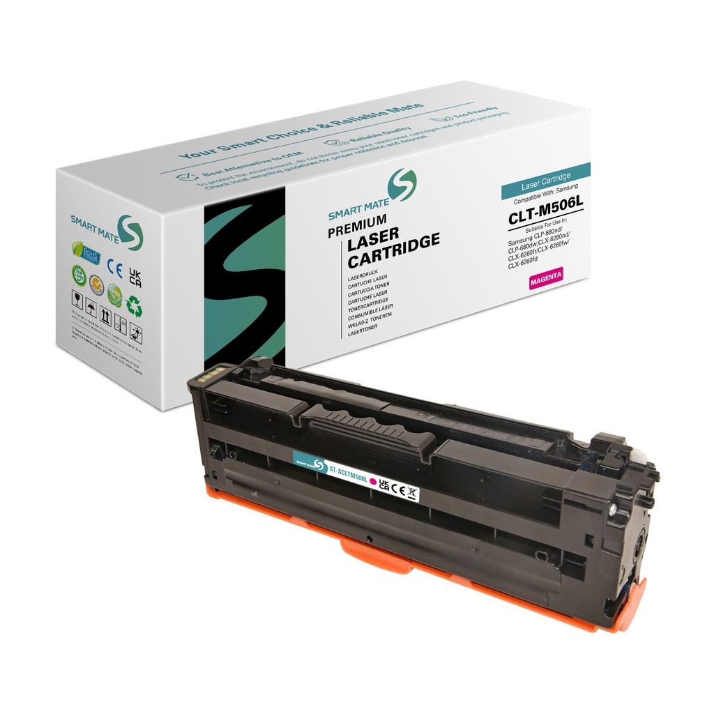 SMART MATE Remanufactured Samsung SU305A (CLT-M506L) Toner Magenta