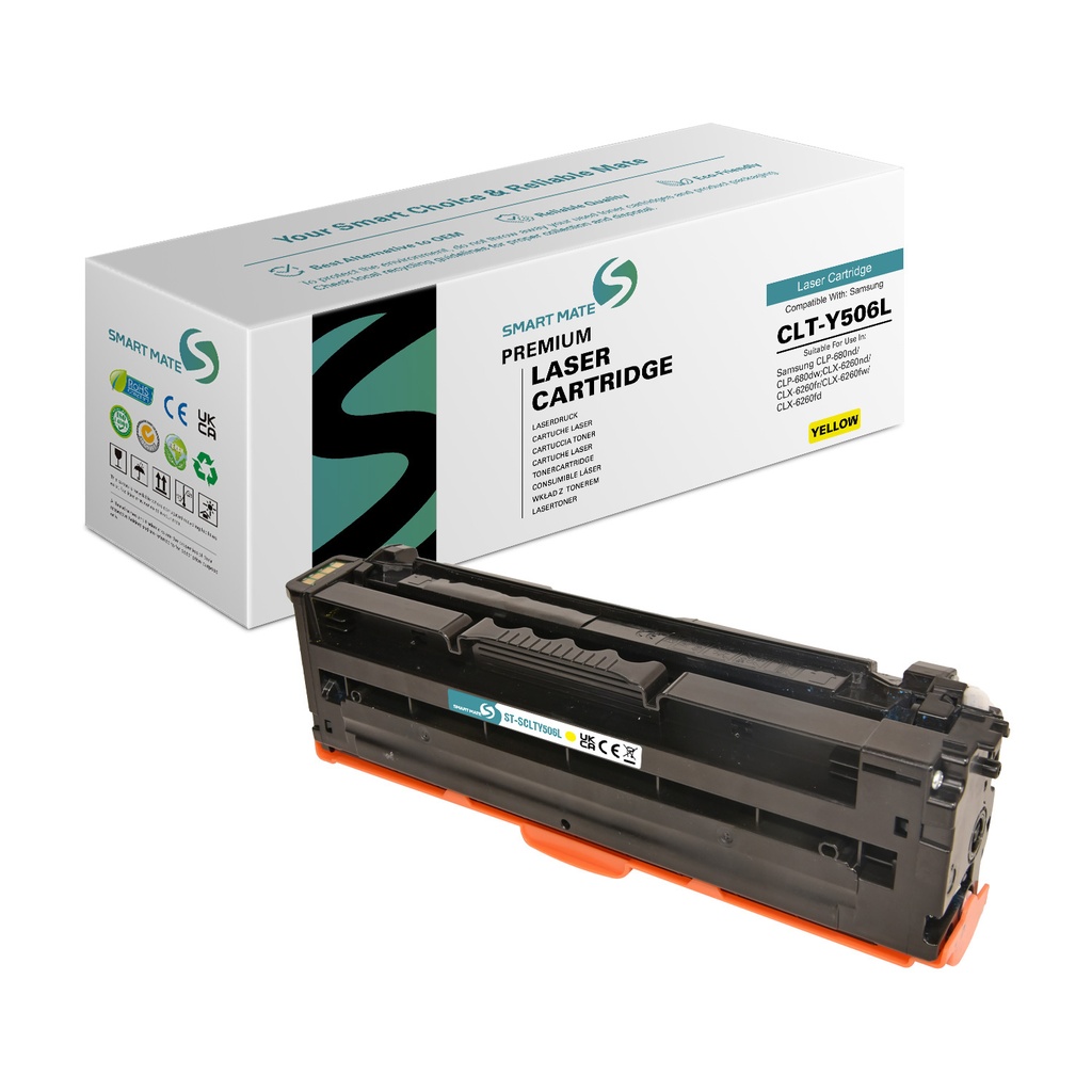 SMART MATE Remanufactured Samsung SU515A (CLT-Y506L) Toner Yellow