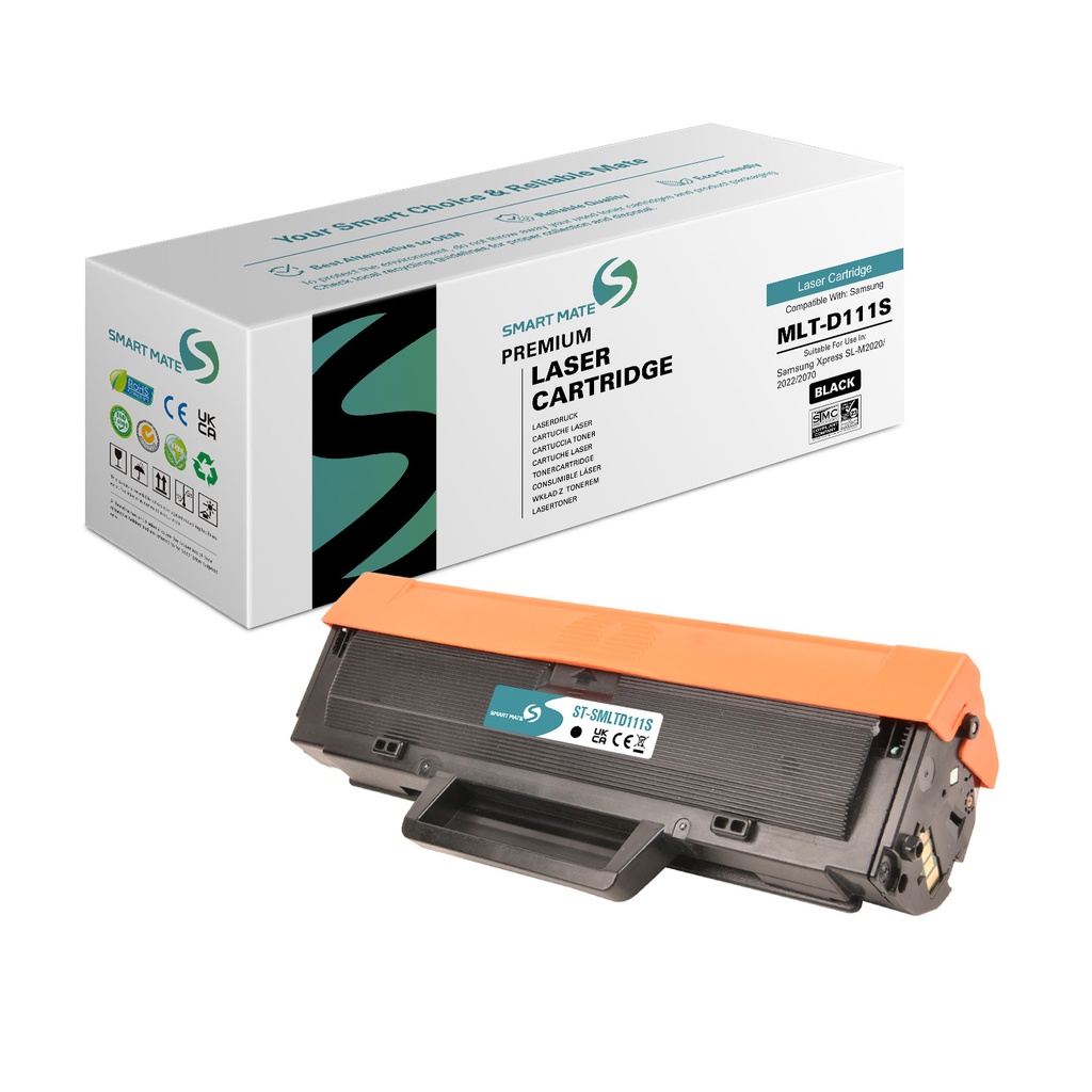 SMART MATE Remanufactured Samsung SU810A (MLT-D111S) Toner Mono