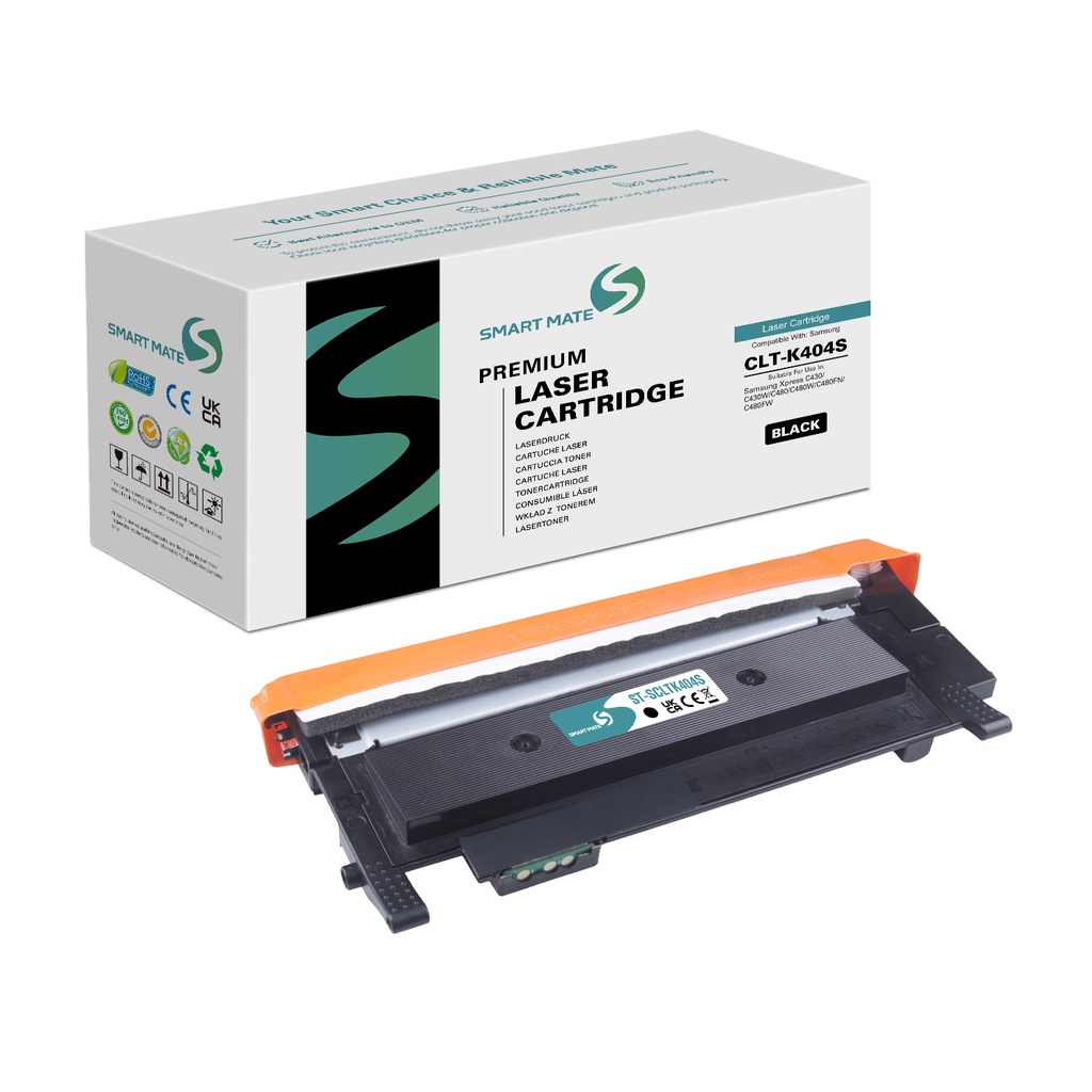 SMART MATE Remanufactured Samsung SU100A (CLT-K404S) Toner Black