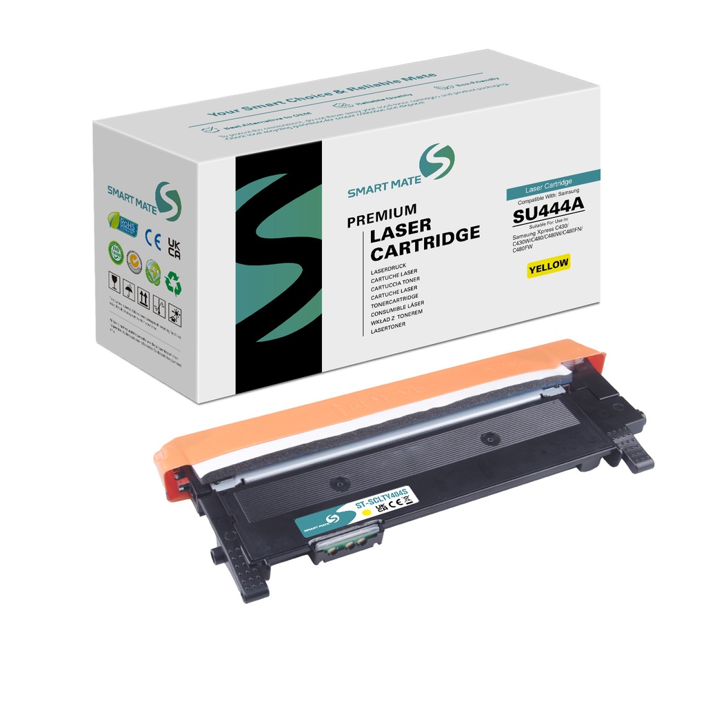 SMART MATE Remanufactured Samsung SU444A (CLT-Y404S) Toner Yellow