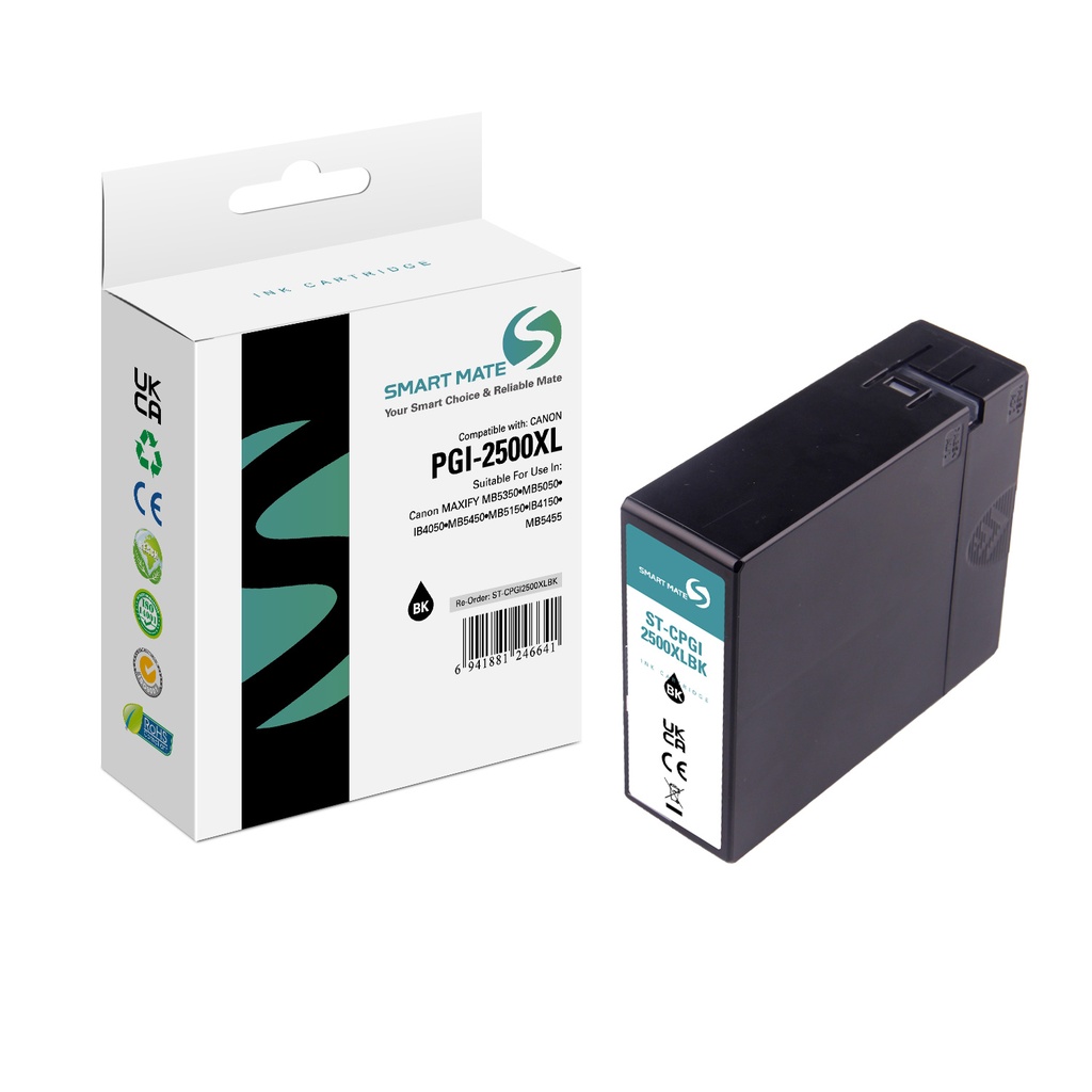 SMART MATE Compatible Canon 9254B001 (PGI-2500XL) Inkjet Cartridge Black