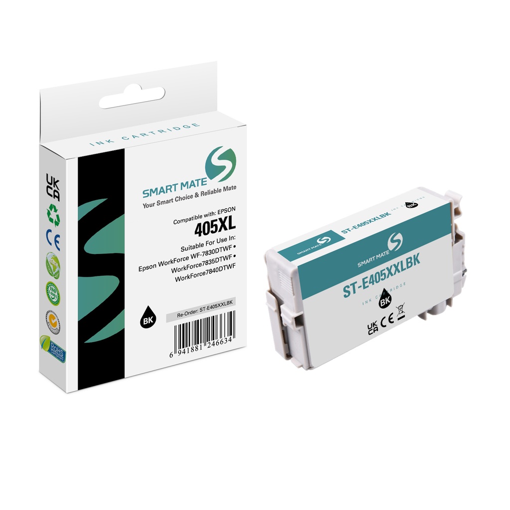 SMART MATE Compatible Epson C13T02J14010 (405XXL) Inkjet Cartridge Black