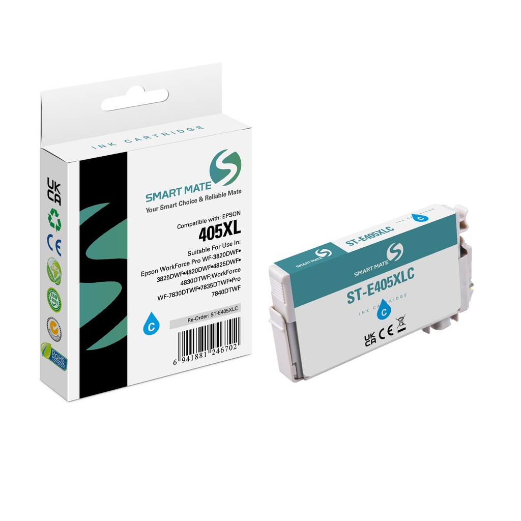 SMART MATE Compatible Epson C13T05H24010 (405XL) Inkjet Cartridge Cyan