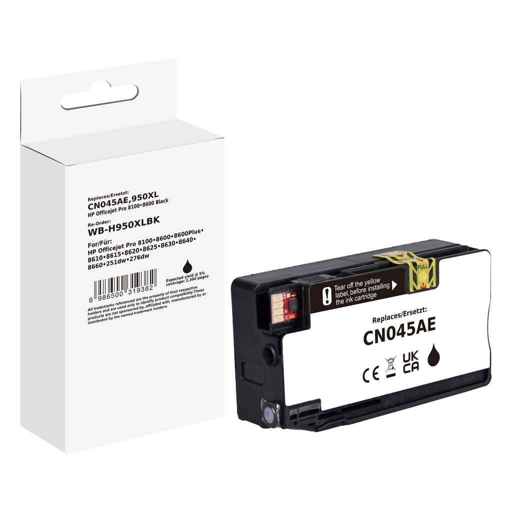 White Box Standard Compatible HP CN045AN (950XL) Inkjet Cartridge Black