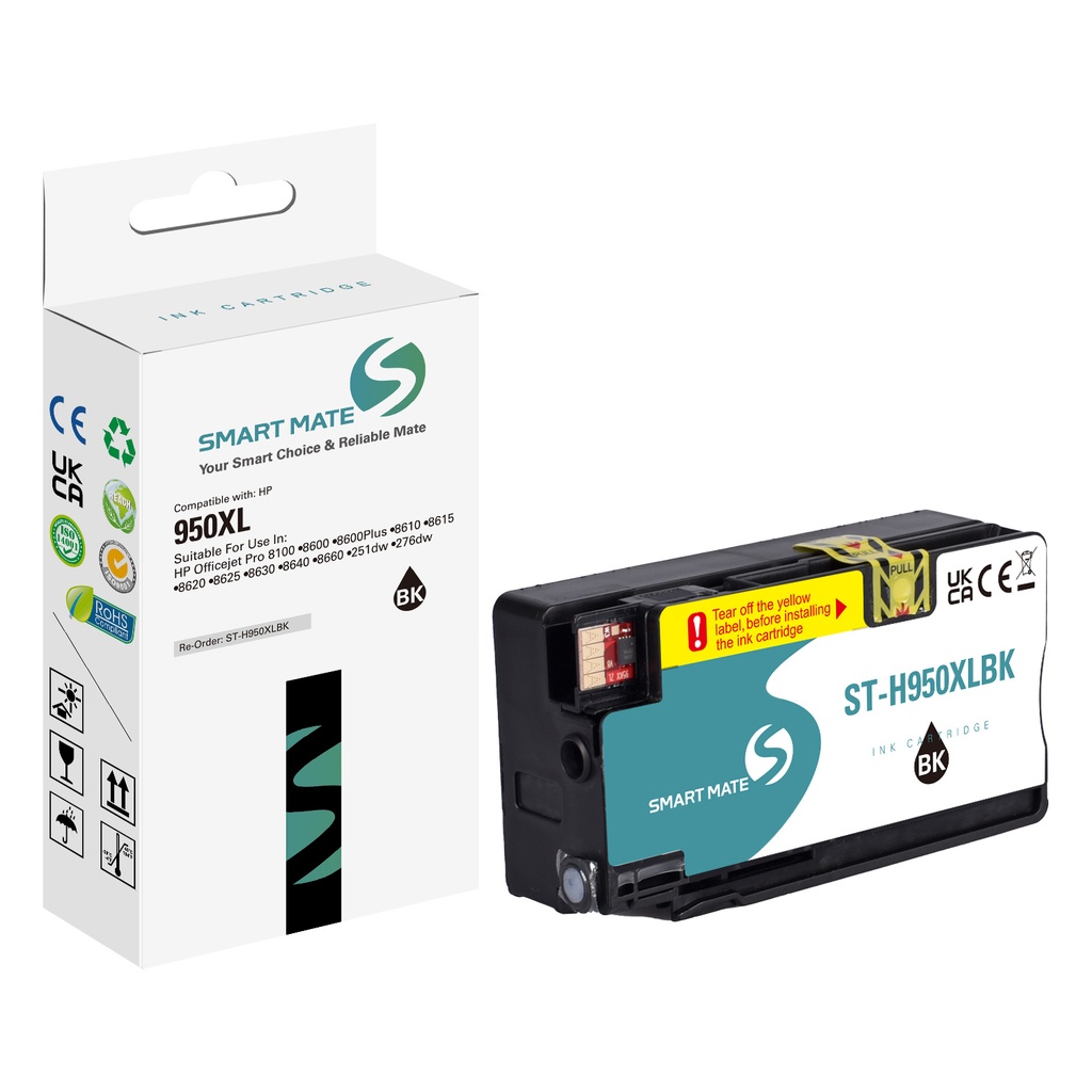 SMART MATE Compatible HP CN045AE (950XL) Inkjet Cartridge Black