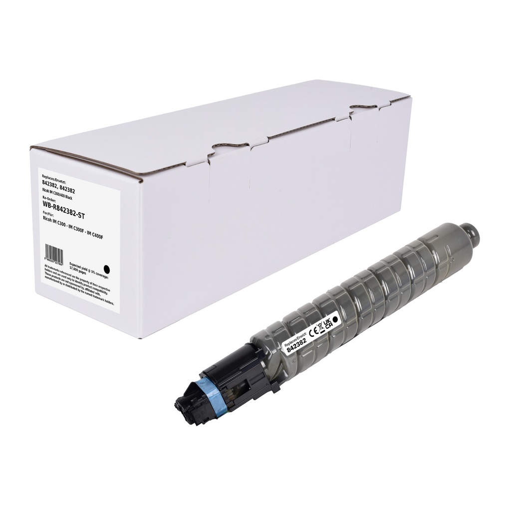 White Box Standard Remanufactured Ricoh 842382 Copier Toner Black