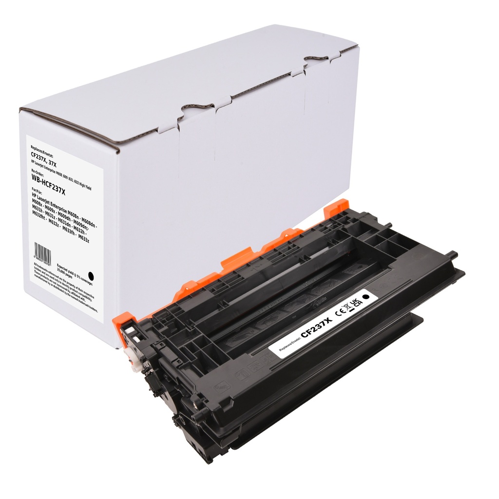 White Box Standard Remanufactured HP CF237X (37X) Toner Mono