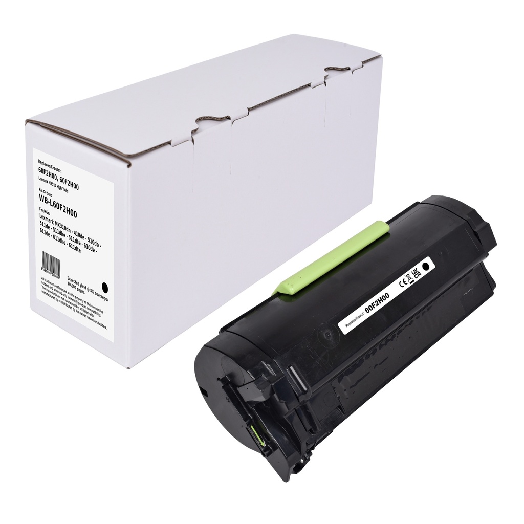 White Box Standard Remanufactured Lexmark 60F2H00 Toner Mono