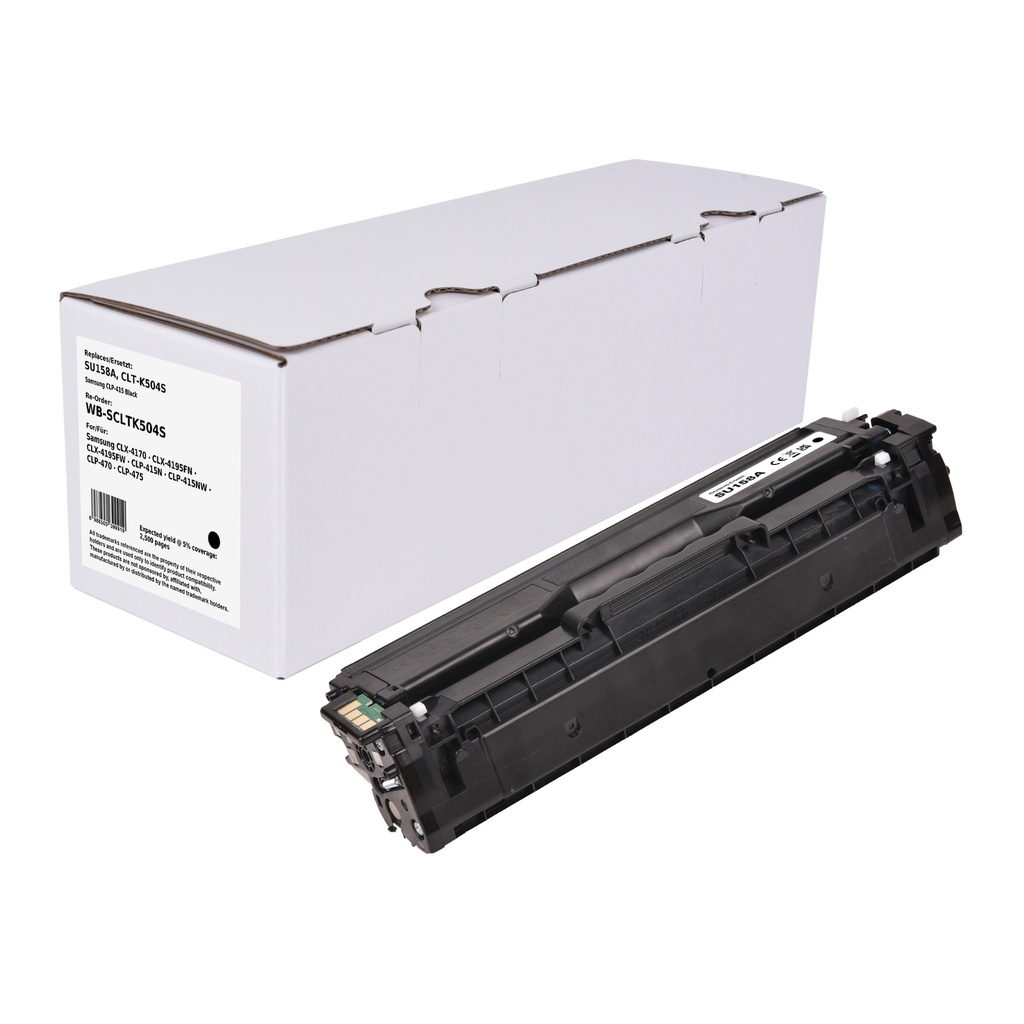 White Box Standard Remanufactured Samsung SU158A (CLT-K504S) Toner Black