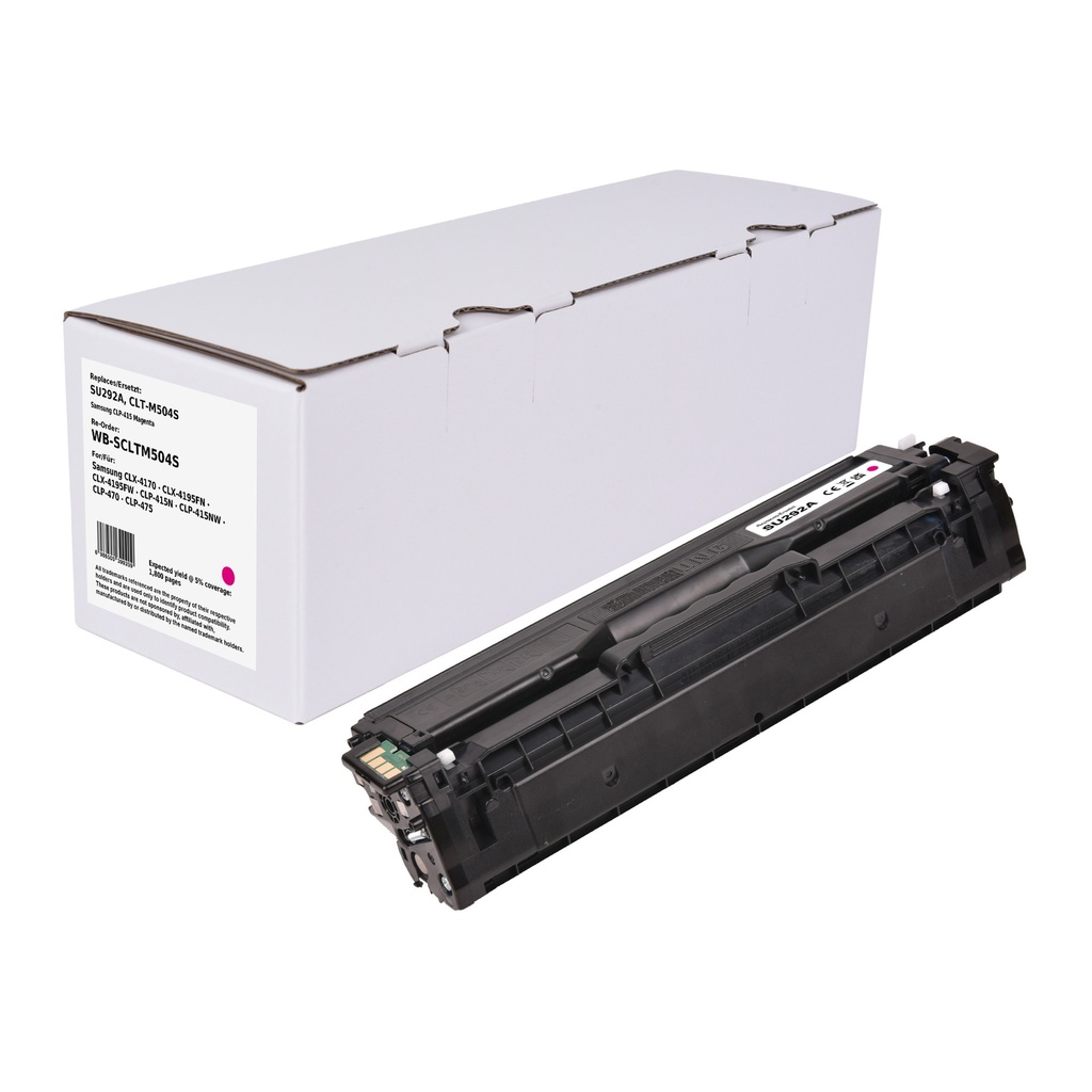 White Box Standard Remanufactured Samsung SU292A (CLT-M504S) Toner Magenta