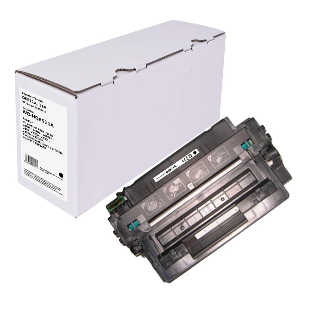 White Box Standard Remanufactured HP Q6511A (11A) Toner Mono