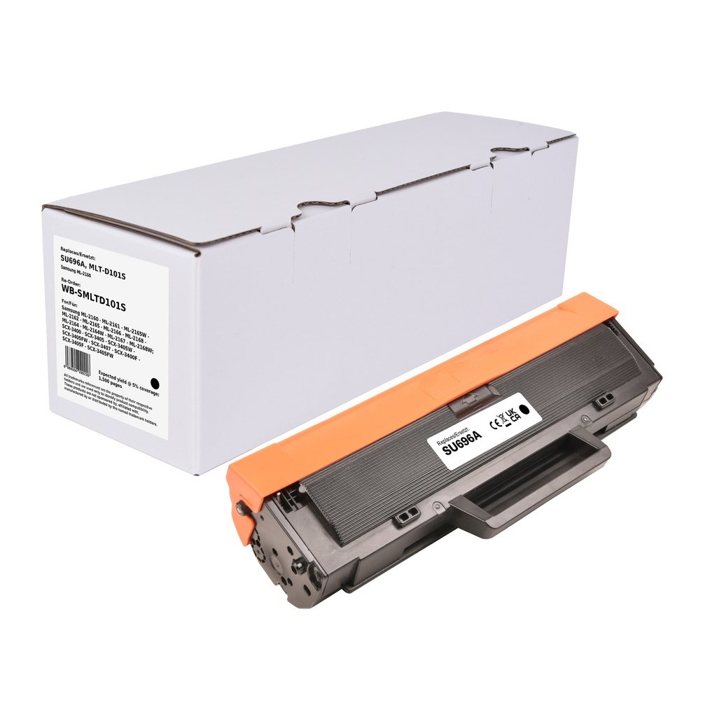 White Box Standard Remanufactured Samsung SU696A (MLT-D101S) Toner Mono