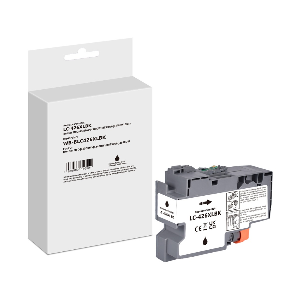 White Box Standard Compatible Brother LC-426XLBK (LC-426XL) Inkjet Cartridge Black