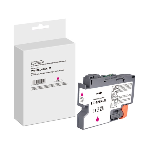 [WB-BLC426XLM] White Box Standard Compatible Brother LC-426XLM (LC-426XL) Inkjet Cartridge Magenta