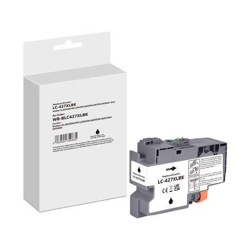 [WB-BLC427XLBK] White Box Standard Compatible Brother LC-427XLBK (LC-427XL) Inkjet Cartridge Black