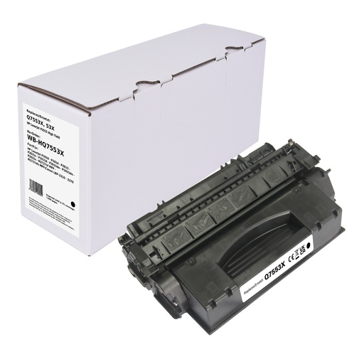 [WB-HQ7553X] White Box Standard Remanufactured HP Q7553X (53X) Toner Mono