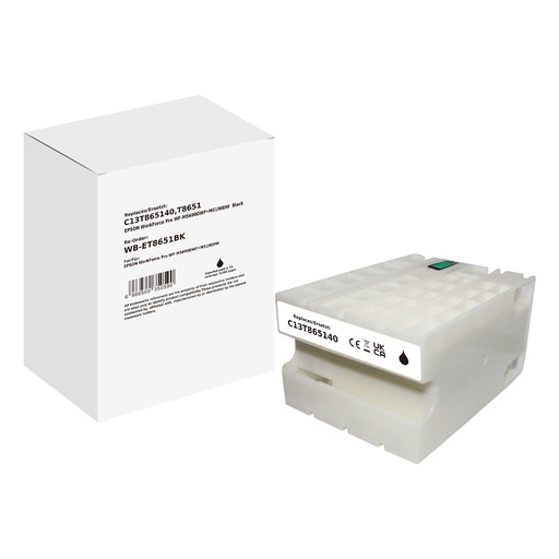 [WB-ET8651BK] White Box Standard Compatible Epson C13T865140 (T8651) Inkjet Cartridge Black