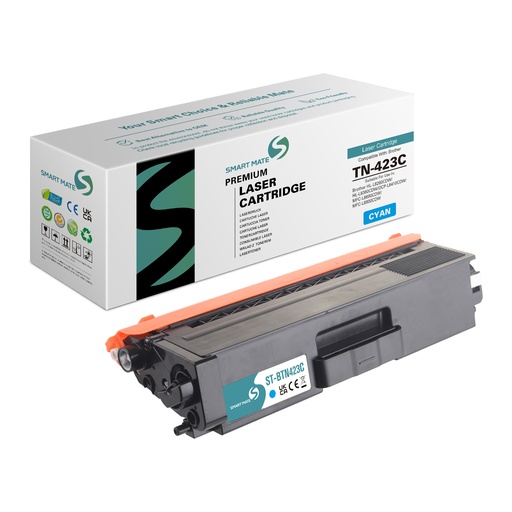 [ST-BTN423C] SMART MATE Remanufactured Brother TN-423C Toner Cyan