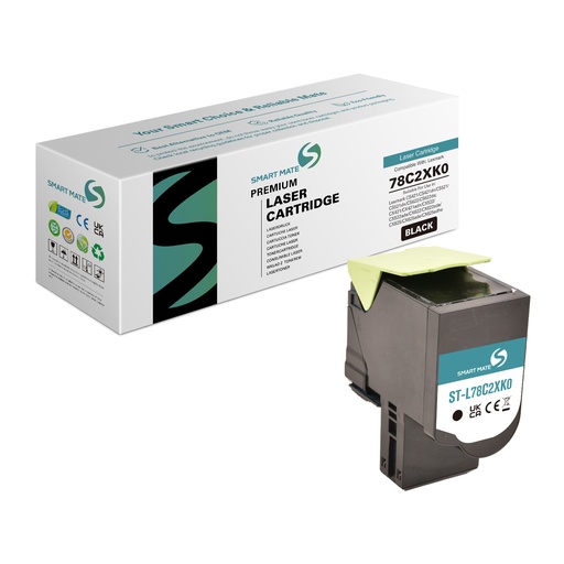 [ST-L78C2XK0] SMART MATE Remanufactured Lexmark 78C2XK0 Toner Black