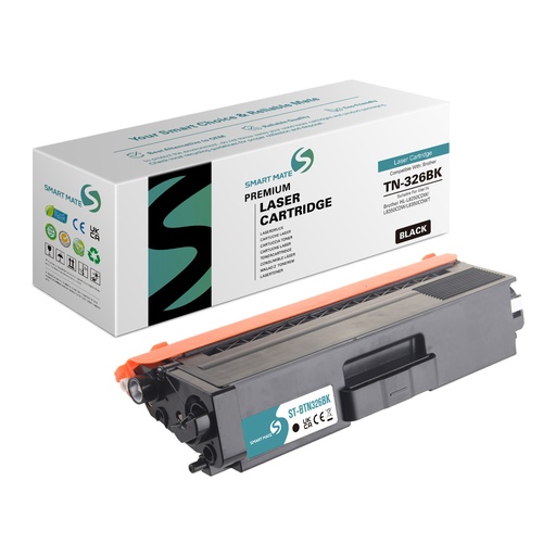 [ST-BTN326BK] SMART MATE Remanufactured Brother TN-326BK Toner Black