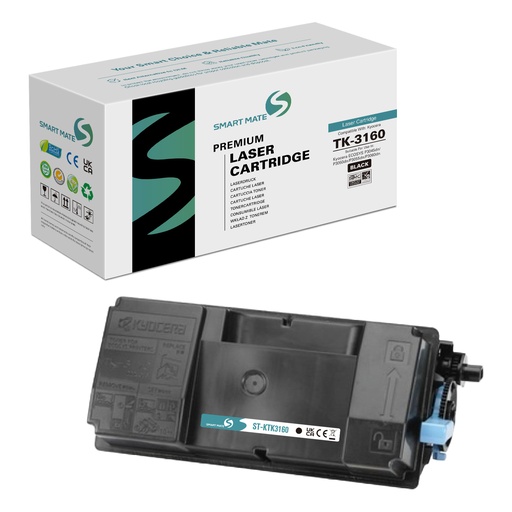 [ST-KTK3160] SMART MATE Remanufactured Kyocera 1T02T90NL0 (TK-3160) Toner Mono