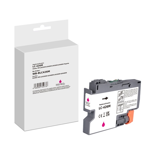 [WB-BLC426M] White Box Standard Compatible Brother LC-426M (LC-426) Inkjet Cartridge Magenta