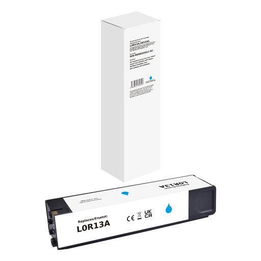 [WB-RH981XXLC-SC] White Box Standard Remanufactured HP L0R13A (981XXL) Inkjet Cartridge Cyan