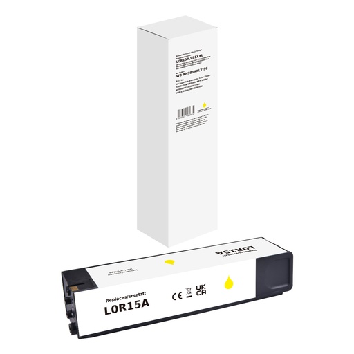 [WB-RH981XXLY-SC] White Box Standard Remanufactured HP L0R15A (981XXL) Inkjet Cartridge Yellow