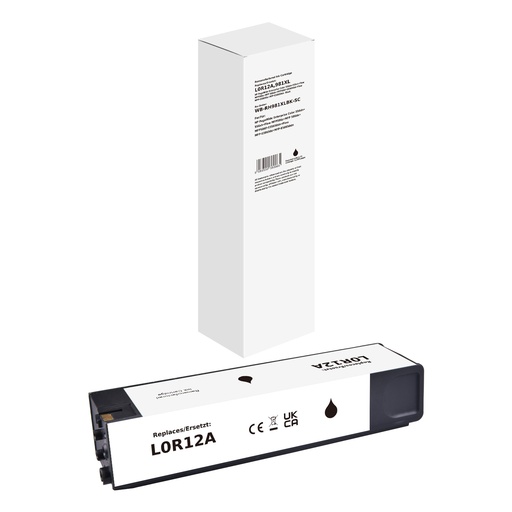 [WB-RH981XLBK-SC] White Box Standard Remanufactured HP L0R12A (981XL) Inkjet Cartridge Black