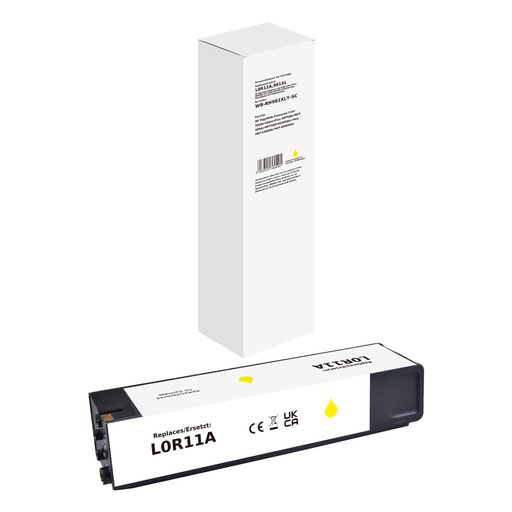 [WB-RH981XLY-SC] White Box Standard Remanufactured HP L0R11A (981XL) Inkjet Cartridge Yellow