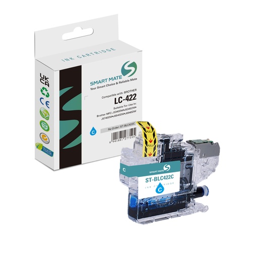 [ST-BLC422C] SMART MATE Compatible Brother LC-422C (LC-422) Inkjet Cartridge