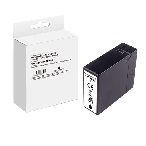 [WB-CPGI2500XLBK] White Box Standard Compatible Canon 9254B001 (PGI-2500XL) Inkjet Cartridge Black