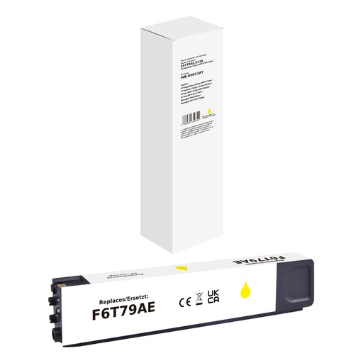 [WB-RH913AY] White Box Standard Remanufactured HP F6T79AE (913A) Inkjet Cartridge Yellow