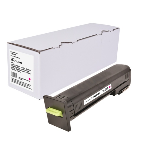 [WB-L72K20M0] White Box Standard Remanufactured Lexmark 72K20M0 Toner Magenta