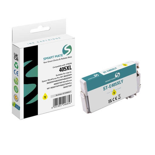 [ST-E405XLY] SMART MATE Compatible Epson C13T05H44010 (405XL) Inkjet Cartridge Yellow