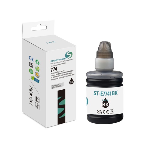 [ST-E7741BK] SMART MATE Compatible Epson C13T774140 (774) Ink 140ml Black